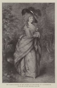 The Famous Picture of the Duchess of Devonshire by Thomas Gainsborough